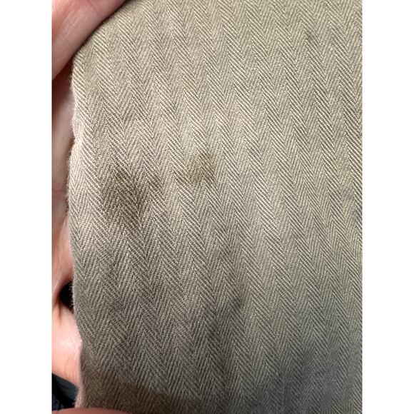 Free People Jacket Womens Small Green Military Olive Pink Button Grunge Boho - Picture 9 of 9